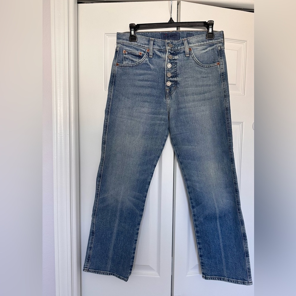 Lucky Brand straight crop jeans, size 27